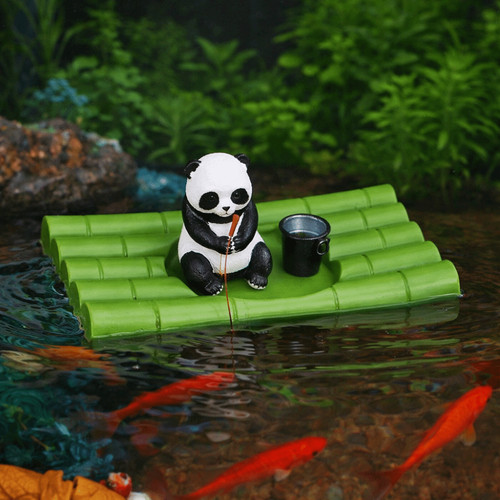 Aquarium bamboo raft - raft, decor