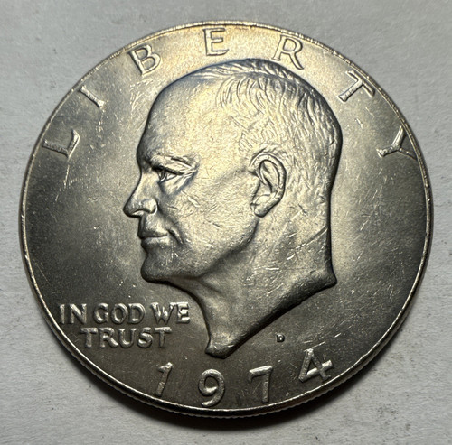 Eisenhower coin 1974 d - $1,