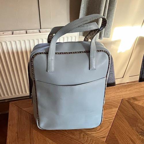 Aquascutum blue leather small - blue,