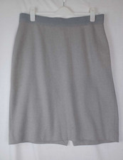 Joules Womens Stretch Short Skirt Size 16 Grey Herringbone Cotton