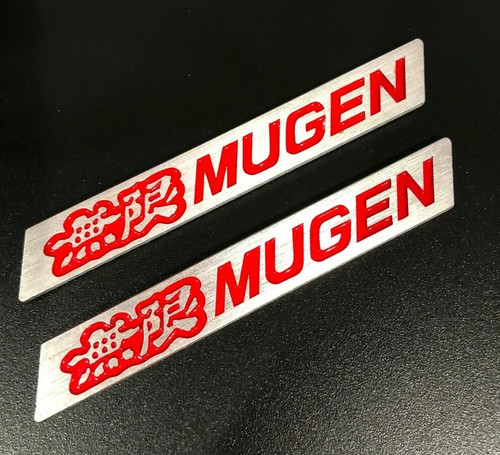 Red jdm mugen chrome badge - mugen,