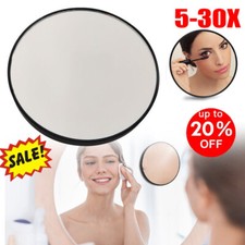 10/20/30x Magnifying Make Up Eyebrow Mirror Suction Cups Magnifier Travel New