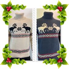 Men's Ex H&M   Christmas Polo Neck Jumper .... Size XS-2XL