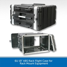 6U 19" ABS Rack Flight Case