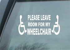 Disabled sign Disability Mobility Car Taxi Minibus STICKER/ VINYL DECAL