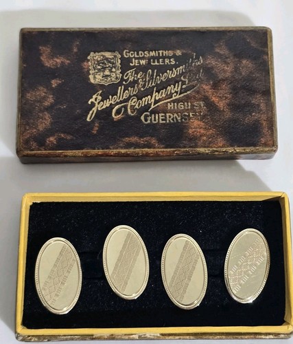 9ct yellow gold - gold, cufflinks