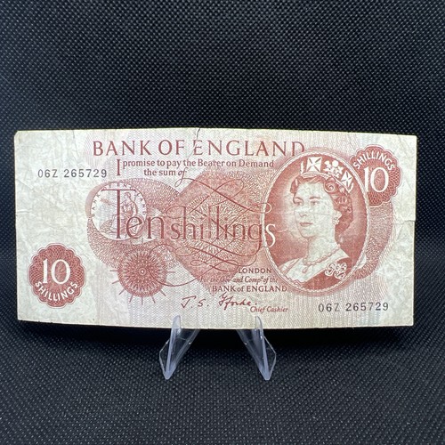 Vintage shilling banknote - 10,