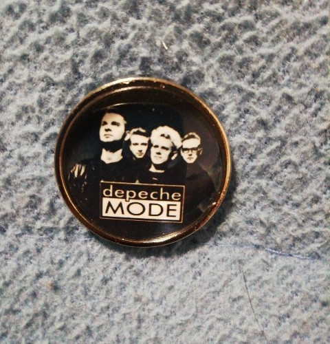 Depeche mode round pin 25mm - depeche,