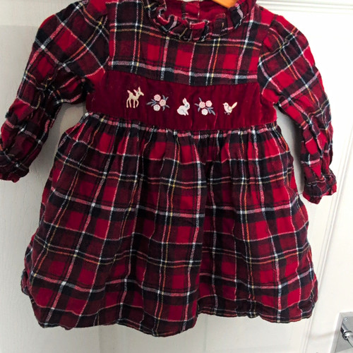 Nutmeg girls red - nutmeg, plaid