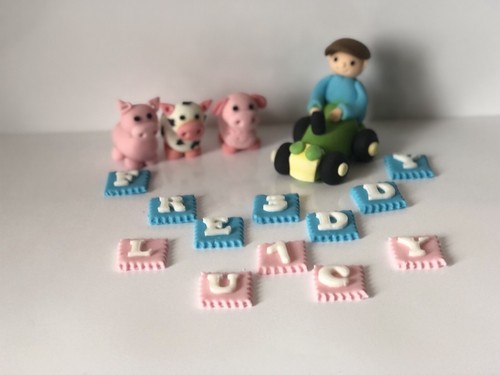 Tractor farmer edible cake - farmer,