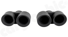 CARGRAPHIC Sport tailpipe 89mm Matt-Black Thermopaint 997 997.2 Turbo / Turbo S