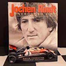 JOCHEN RINDT UNCROWNED KING BIOGRAPHY BOOK GOLD LEAF TEAM LOTUS 49 72 F1 1970 