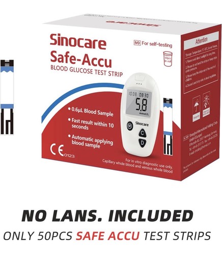 Sinocare blood sugar test - blood,