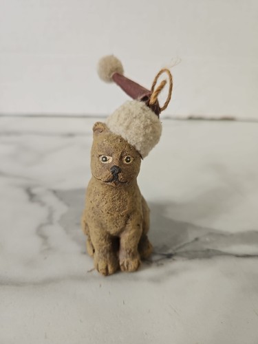 Vintage paper mache cat - paper, mache?