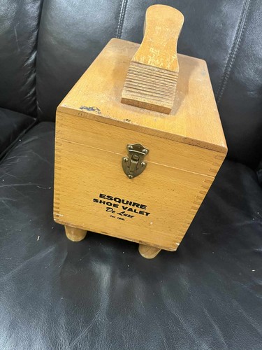 Vintage wooden shoe - wooden, box