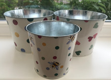 M&S Emma Bridgewater Plant Pot Tins X 3  - Spots & Hearts