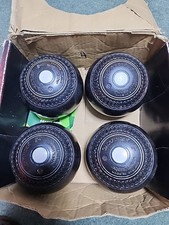 4 X Jaques Jack finder Lawn Bowls 4 7/8  Bias 3 bowling balls