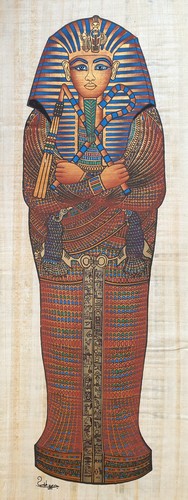 Egyptian papyrus painting - papyrus,