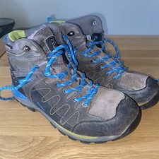 KARRIMOR Ladies / Girls Grey walking Boots With Blue Laces, Size 6 (EU 39)