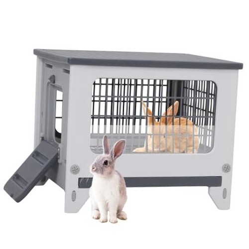 Plastic rabbit hutch for - rabbit,
