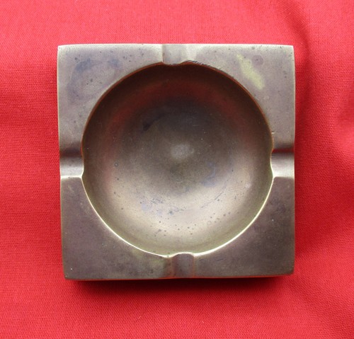 Ww2 trench art brass ashtray - ww2,