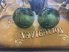 Pair of Green Glass
