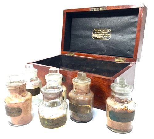 Antique mahogany apothecary - mahogany,