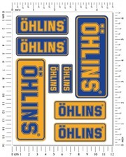 Ohlins Fork Shock Stickers Set