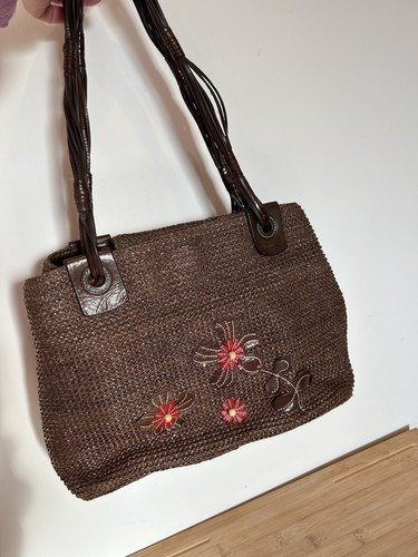 Tula brown woven leather bag - tula,
