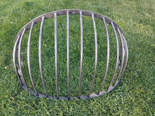 Vintage iron hay - feeder, horse