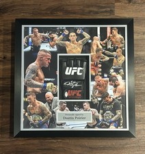 Dustin Poirier Signed Framed UFC Glove JSA Certified 