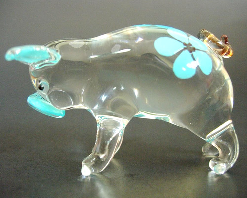 Handmade little floral glass - little,