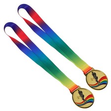2 Pcs Zinc Alloy Tennis Medals