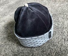 ARMANI Baby boy blue velour reversible hat age 9m (up to)