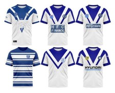 RUGBY MEN's RETRO NRL TRAINING SHIRT CANTERBURY BULLDOGS S-5XL JERSEY