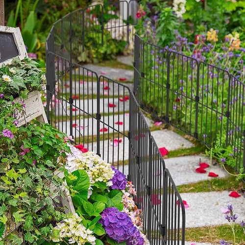 Pack garden fence metal - 10,