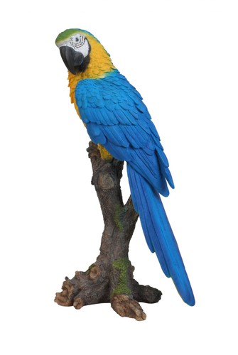 Yellow macaw parrot lifelike - yellow,