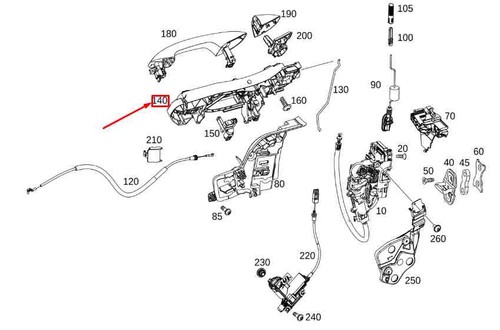 C238 door handle - handle, bearing