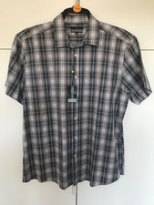 Lincoln Men's Short Sleeved Shirt Size XL Check Cotton