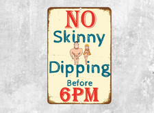 Funny Pool Sign. Warning Old