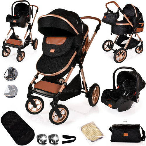 Pram with car seat - with,
