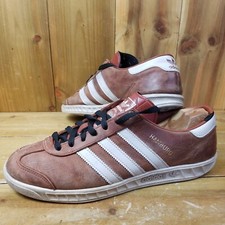 adidas Hamburg Redwood Pearl Grey PRM Leather Trainers Mens UK 8 EU42 *2015*