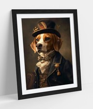 FUNNY FANCY BEAGLE DOG IN A