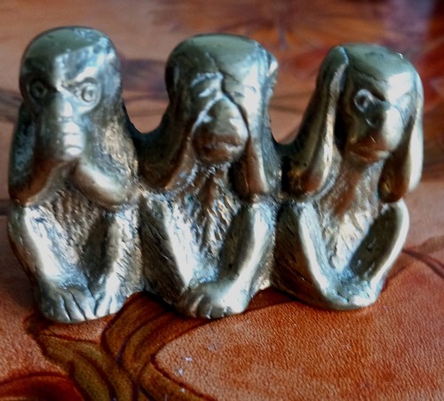 Vintage old antique solid