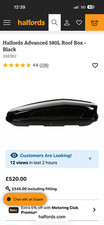 Halfords Advanced 580l Roof