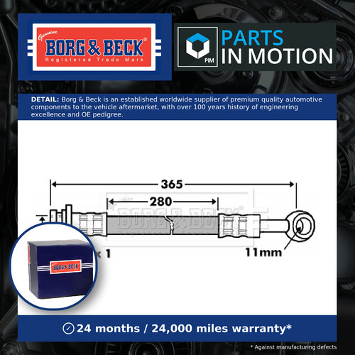 Brake hose fits - fits, hyundai