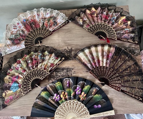 Spanish style folding fans - spanish-style,