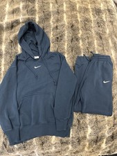 Nike centre logo blue sweatsuit/tracksuit Jogger Pants And Hoodie  BNWOT 