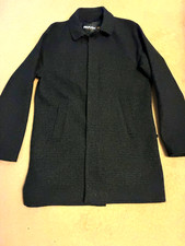 FARAH Very Smart Crombie style Coat Size MEDIUM Grey/Black 