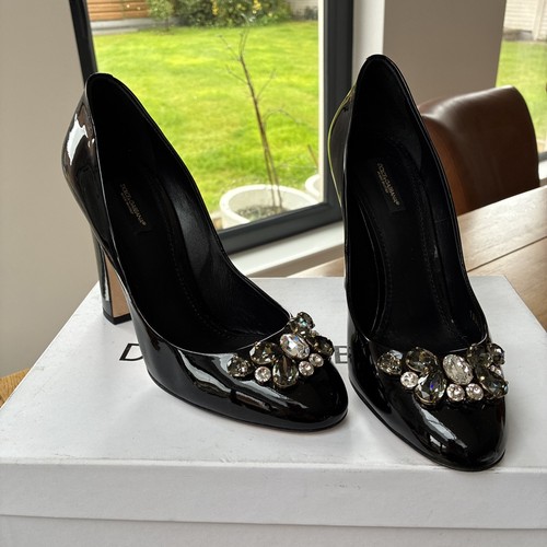 Dolce gabbana black patent - &,